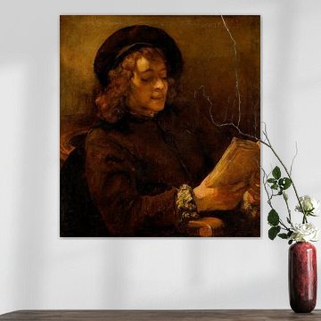 Titus van Rijn, der Sohn des Künstlers, Lesung, Rembrandt van Rijn