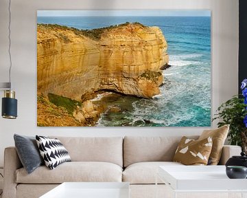 rough coast in Australia near the Great ocean road by Ivonne Wierink