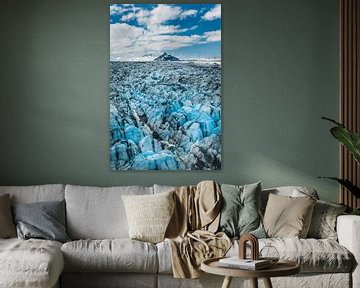 Glaciers de la chaîne de montagnes de l'Alaska sur Denis Feiner