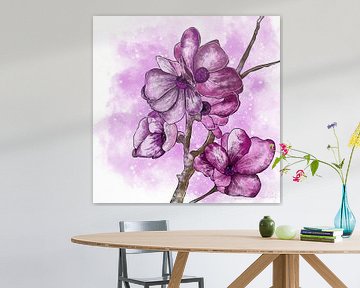 Flower motif - Sakura cherry blossom