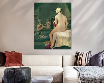 Baigneur nu dans le harem, Jean Auguste Dominique Ingres - 1828