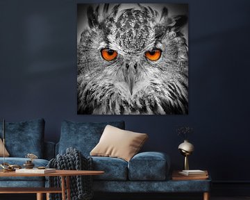 Eagle-owl by Frans Lemmens