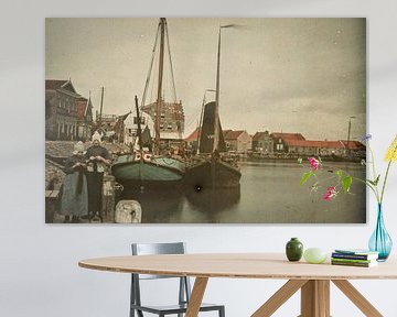 De haven van Volendam