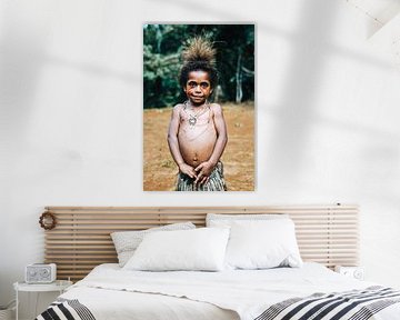 Petite fille de Papouasie-Nouvelle-Guinée sur Milene van Arendonk