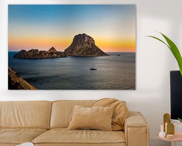 Es Vedra near Ibiza at sunset by Maurice Vinken