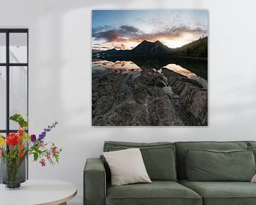 Sunset at Walchensee by Jürgen Rockmann