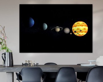 A 3D Render of our solar system