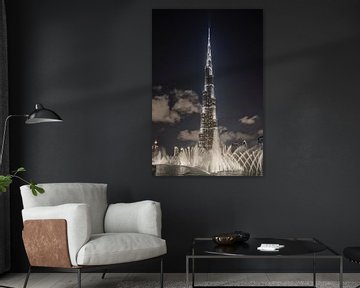 Dubaï avec Burj Khalifa, le plus haut bâtiment du monde sur Frans Lemmens