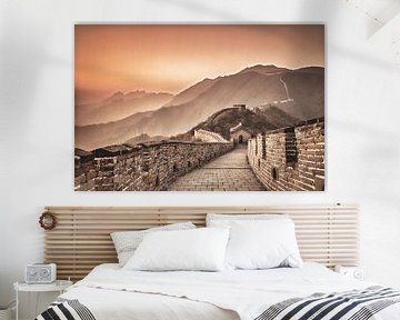 Chinesische Mauer bei Mutianyu, China von Frans Lemmens