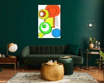 Cirkels en kleuren van Ina Fischer