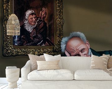Schopenhauer en Malle Babbe van Frans Hals Schilderij van Paul Meijering