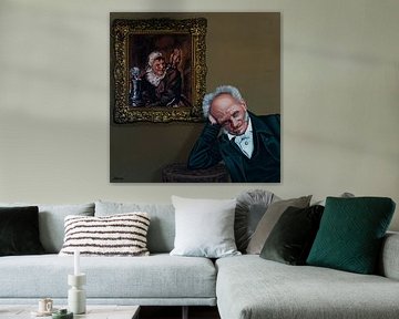 Schopenhauer and Malle Babbe by Frans Hals Painting by Paul Meijering