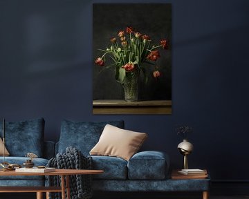 Tulpen op de vaas van Lysanne Artcrafx