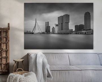 De skyline van Rotterdam van Mike Peek