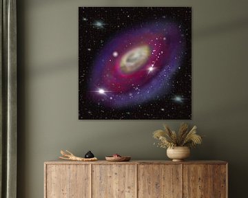 Melkwegstelsel in de ruimte van Patricia Piotrak
