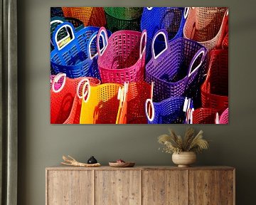 Plastic baskets - Analoge Fotografie! von Tom River Art