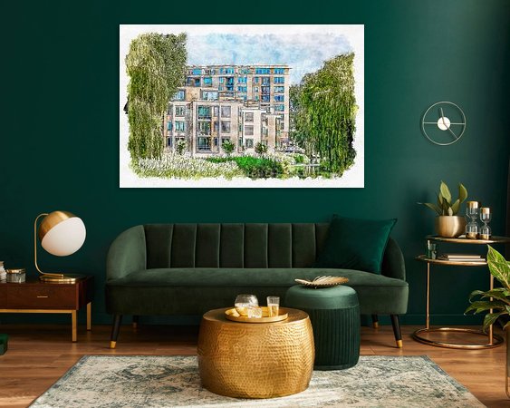 Example of the artwork in a room