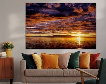 Sunset on the sea - Analoge Fotografie! von Tom River Art