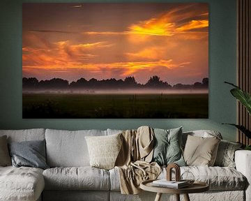 Sun & Fog Province of Groningen by Marcel Braam