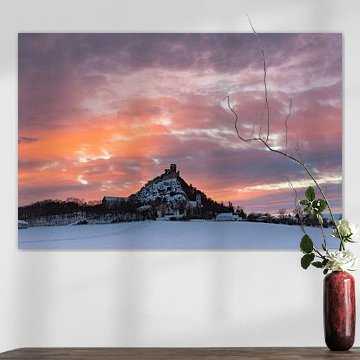 Sunset - Staatzer mountain in winter