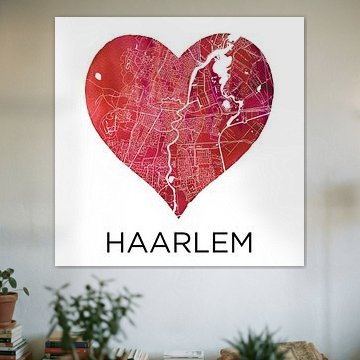 Liebe zu Haarlem | Stadtplan im Herzen von WeltkartenShop