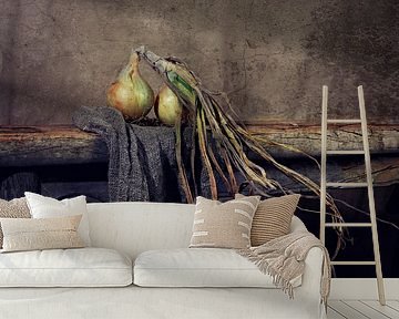 Stilleben von Zwiebeln aus dem Land... (juun of tland) von Els Fonteine