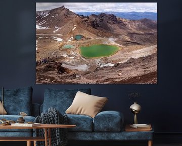 The green lakes on Mount Tongariro by Greet Thijs