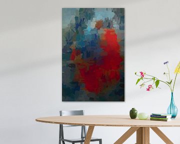 Abstract rood blauw