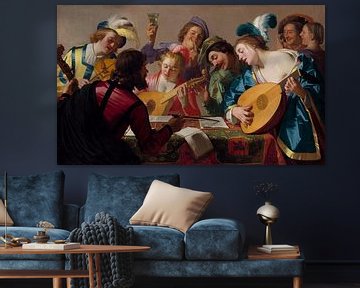 Concert - Gerard van Honthorst, 1623 sur Atelier Liesjes