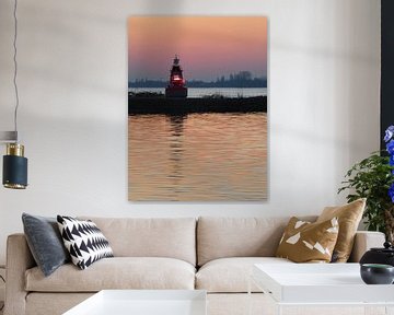 Aalsmeer lampje op het water van Gaby  van der Peijl