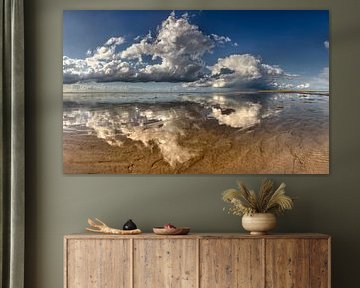 Spiegelung der Wolken bei Rottumeroog