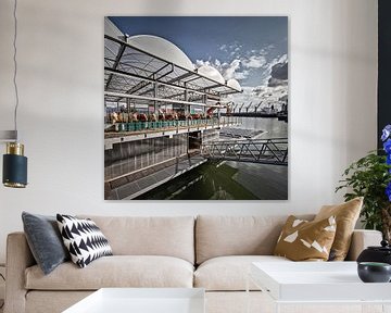 Floating cow farm in Rotterdam by Frans Lemmens