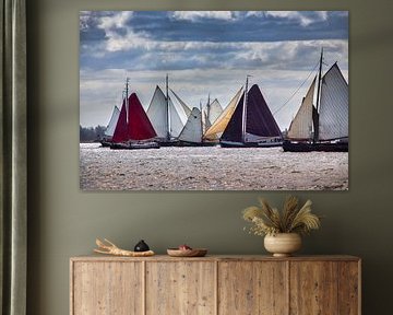 Schiffe der Braunen Flotte bei Volendam