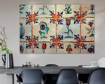 Antieke Delftsblauwe tegeltjes van Frans Lemmens