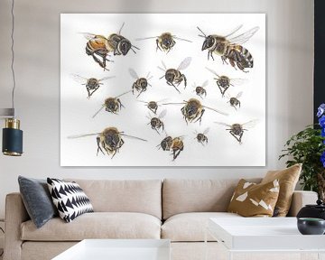 Honingbijen vlucht van Jasper de Ruiter