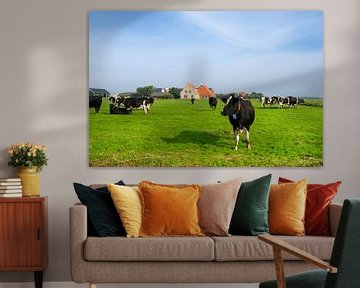 Hollands landschap met koeien van Ivonne Wierink