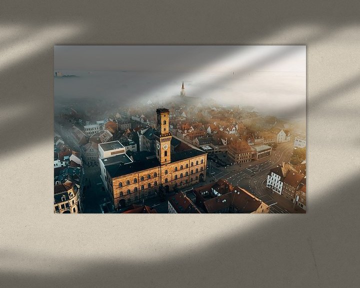 Beispiel: Fürther Rathaus im Nebel von Faszination Fürth