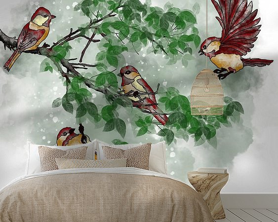 Example of the artwork in a room