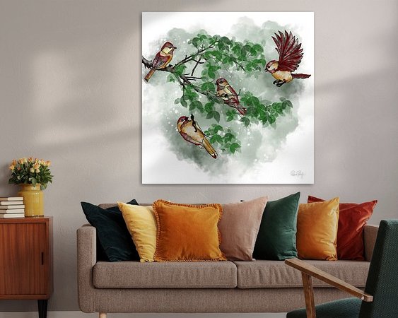 Example of the artwork in a room