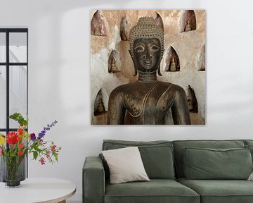 alte Buddha-Statue (quadratisch) von Affect Fotografie