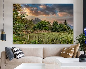 Paysage Laos sur Karen Klein