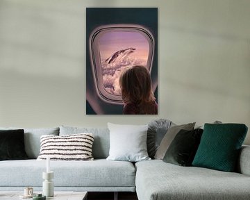 Whale in the sky von Elianne van Turennout