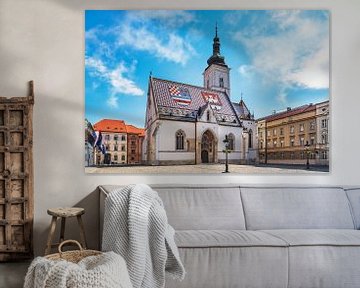 Die St.-Markus-Kirche in Zagreb von Gunter Kirsch