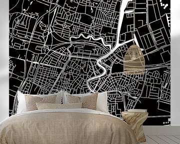 Haarlem Centre | City Map BlackWhite