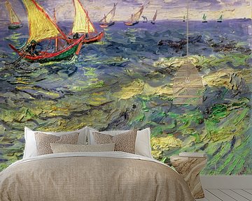 Seascape at Saintes-Maries, Van Gogh