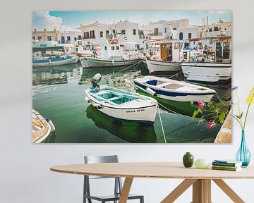 Traditional fishing port on Paros, Greece by Daphne Groeneveld