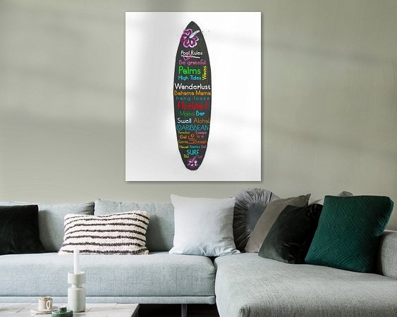 Example of the artwork in a room