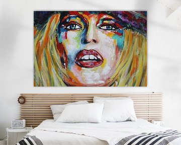 Brigitte Bardot Gesicht von Kathleen Artist Fine Art