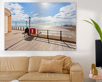 Pier at the seaside resort Worthing by Werner Dieterich