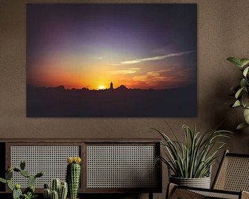 Zonsondergang boven Elst (Gld) van Nicky Kapel